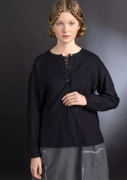 Outlet Gudrun Sjödén Twillbluse aus Bio-Baumwolle rotebete