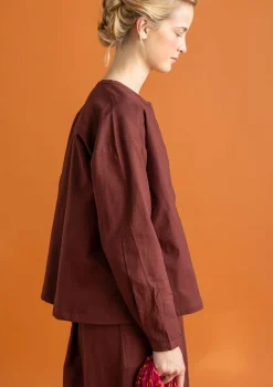 Cheap Gudrun Sjödén Twillbluse aus Bio-Baumwolle schwarz