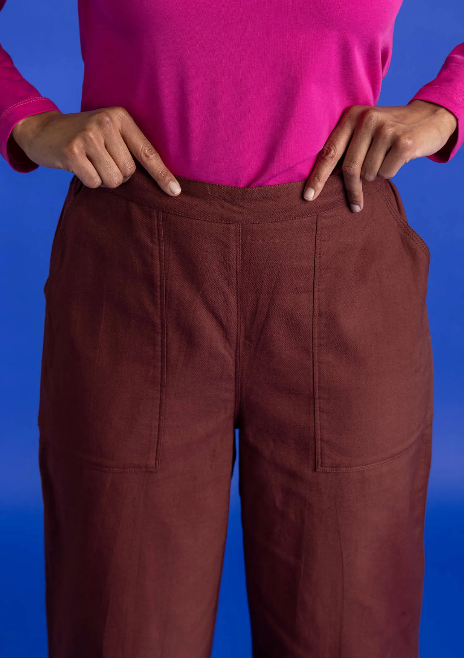 Online Gudrun Sjödén Twillhose aus Bio-Baumwolle dunkelindigo