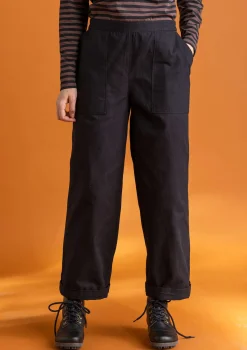 Online Gudrun Sjödén Twillhose aus Bio-Baumwolle schwarz