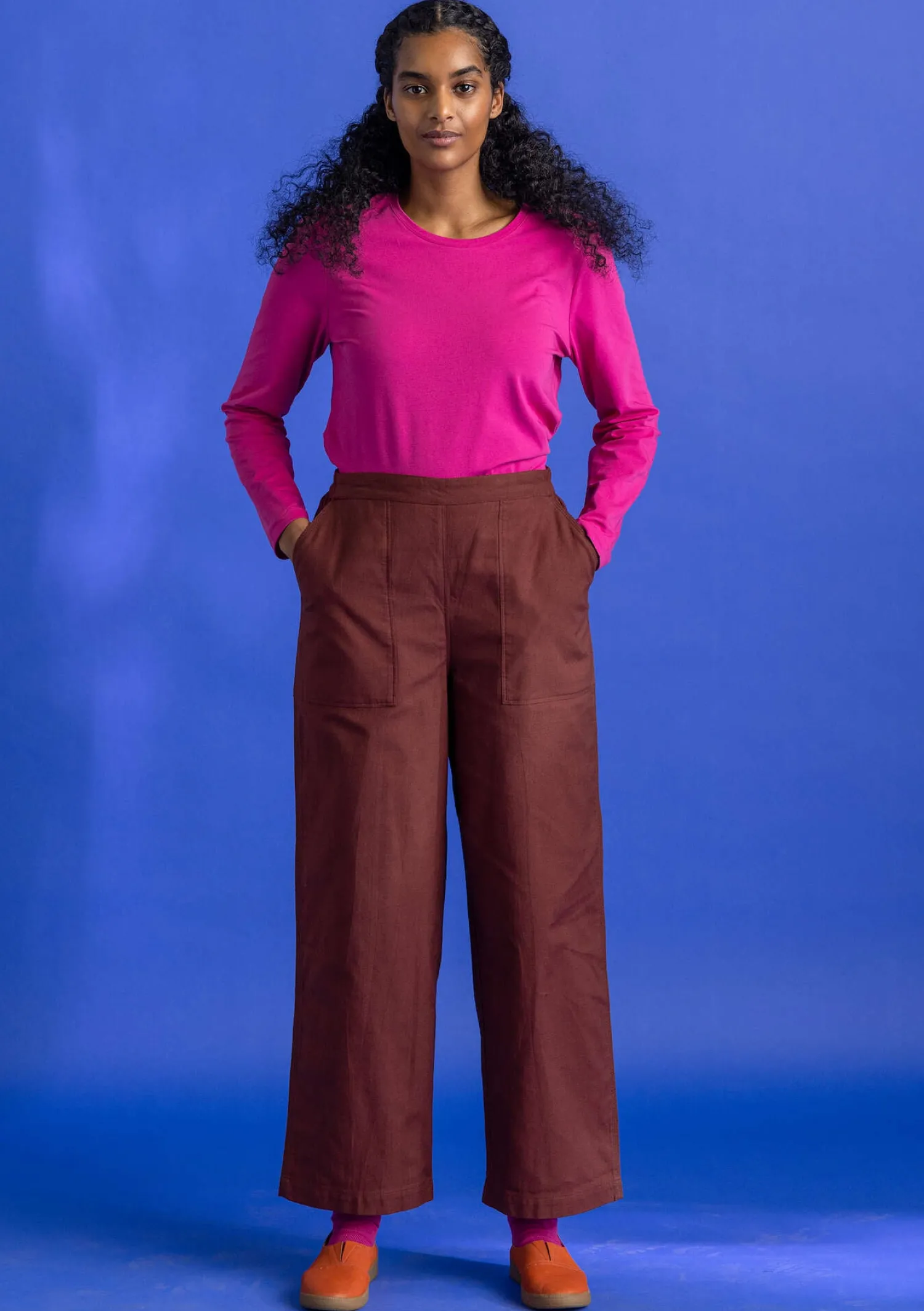 Store Gudrun Sjödén Twillhose aus Bio-Baumwolle schwarz
