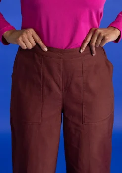 Best Gudrun Sjödén Twillhose aus Bio-Baumwolle rotebete