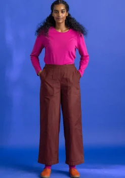 Fashion Gudrun Sjödén Twillhose aus Bio-Baumwolle dunkelindigo