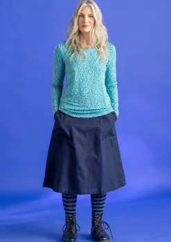 Store Gudrun Sjödén Twillrock aus Bio-Baumwolle rotebete