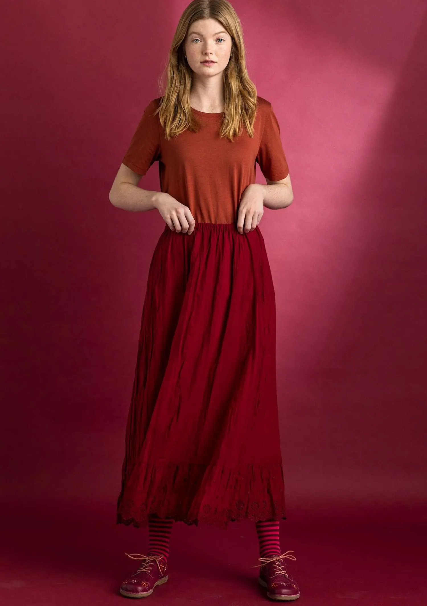 Shop Gudrun Sjödén Unterrock aus Bio-Baumwollgewebe veilchen
