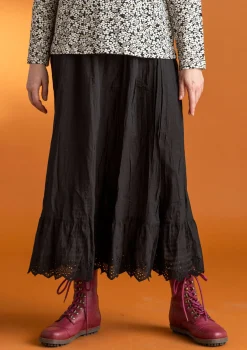 Store Gudrun Sjödén Unterrock aus Bio-Baumwollgewebe schwarz
