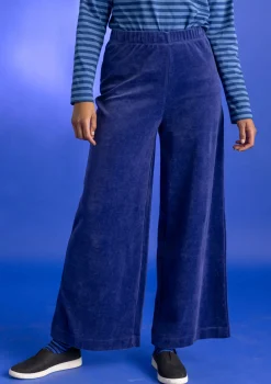 New Gudrun Sjödén Velourshose aus Bio-Baumwolle/Recycling-Polyester meeresgrün