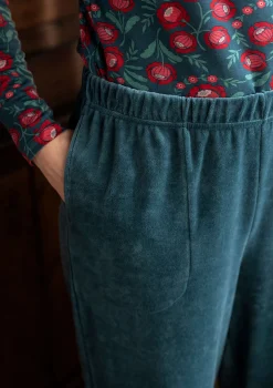 Best Sale Gudrun Sjödén Velourshose „Nora“ aus Bio-Baumwolle/Recycling-Polyester schwarz