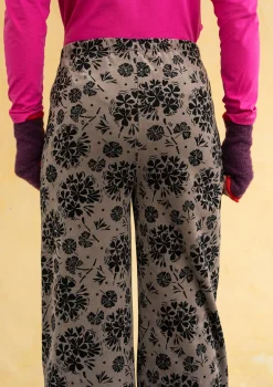 Hot Gudrun Sjödén Velourshose „Selma“ aus Bio-Baumwolle/Recycling-Polyester grasgrün