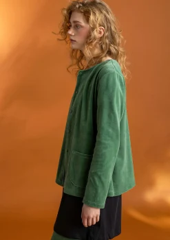 Sale Gudrun Sjödén Veloursjacke aus Bio-Baumwolle/Recycling-Polyester veilchen