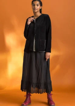 Online Gudrun Sjödén Veloursjacke aus Bio-Baumwolle/Recycling-Polyester meeresgrün