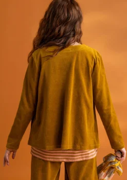 Hot Gudrun Sjödén Veloursjacke aus Bio-Baumwolle/Recycling-Polyester schwarz