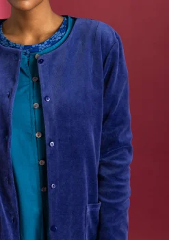 Hot Gudrun Sjödén Veloursjacke aus Bio-Baumwolle/Recycling-Polyester schwarz