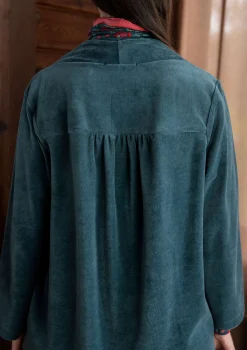 New Gudrun Sjödén Veloursjacke „Nora“ aus Bio-Baumwolle/Recycling-Polyester schwarz
