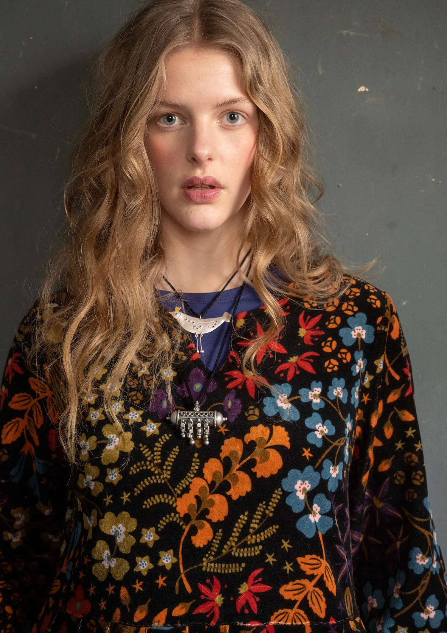 Shop Gudrun Sjödén Velourskleid „Katla“ aus Bio-Baumwolle/Recycling-Polyester schwarz