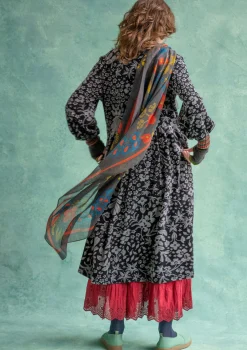 Store Gudrun Sjödén Velourskleid „Katla“ aus Bio-Baumwolle/Recycling-Polyester grafit