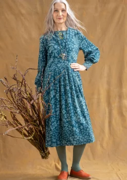Sale Gudrun Sjödén Velourskleid „Katla“ aus Bio-Baumwolle/Recycling-Polyester veronagrün