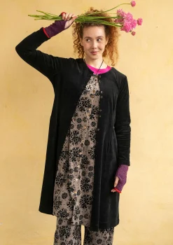 Store Gudrun Sjödén Velourskleid „Selma“ aus Bio-Baumwolle/Recycling-Polyester kartoffel