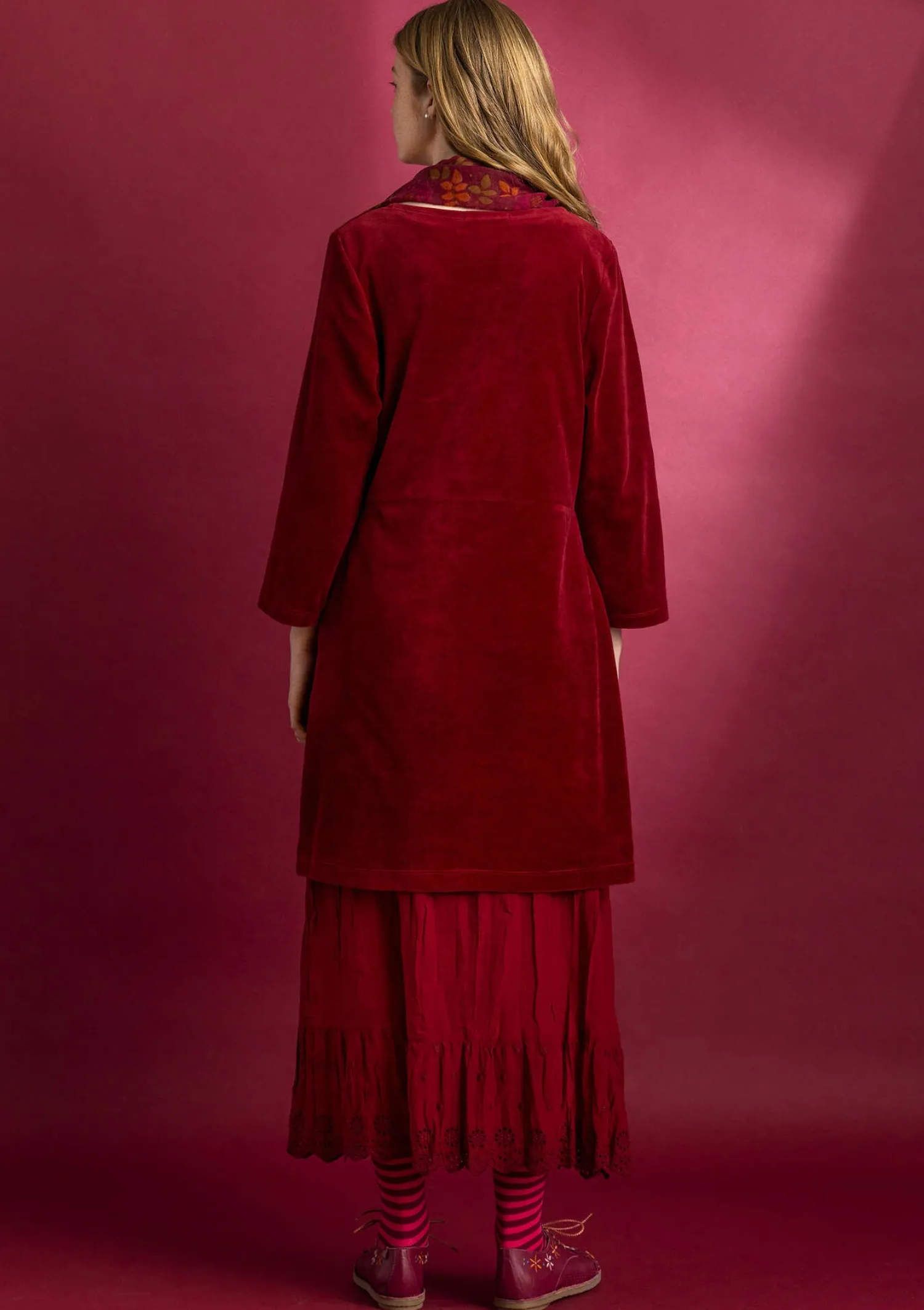 Store Gudrun Sjödén Velourstunika aus Bio-Baumwolle/Recycling-Polyester curry