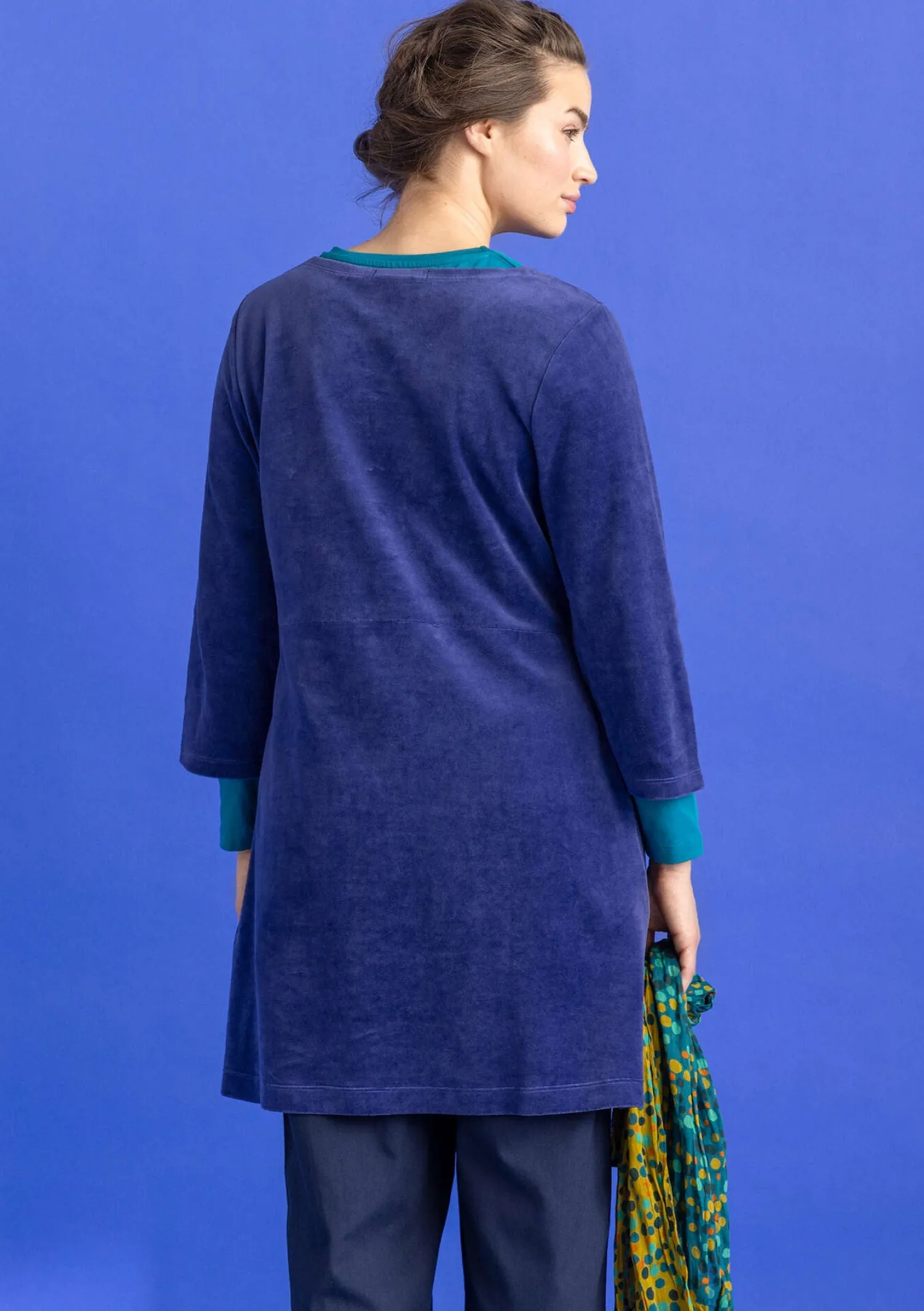 Shop Gudrun Sjödén Velourstunika aus Bio-Baumwolle/Recycling-Polyester veilchen
