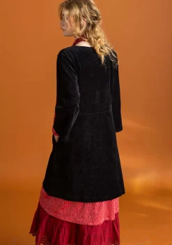 New Gudrun Sjödén Velourstunika aus Bio-Baumwolle/Recycling-Polyester schwarz