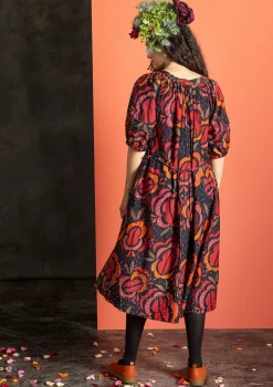 Cheap Gudrun Sjödén Webkleid „Great Rose“ aus Bio-Baumwolle/Seide schwarz