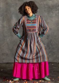New Gudrun Sjödén Webkleid „Jaipur“ aus Wolle/Baumwolle masala