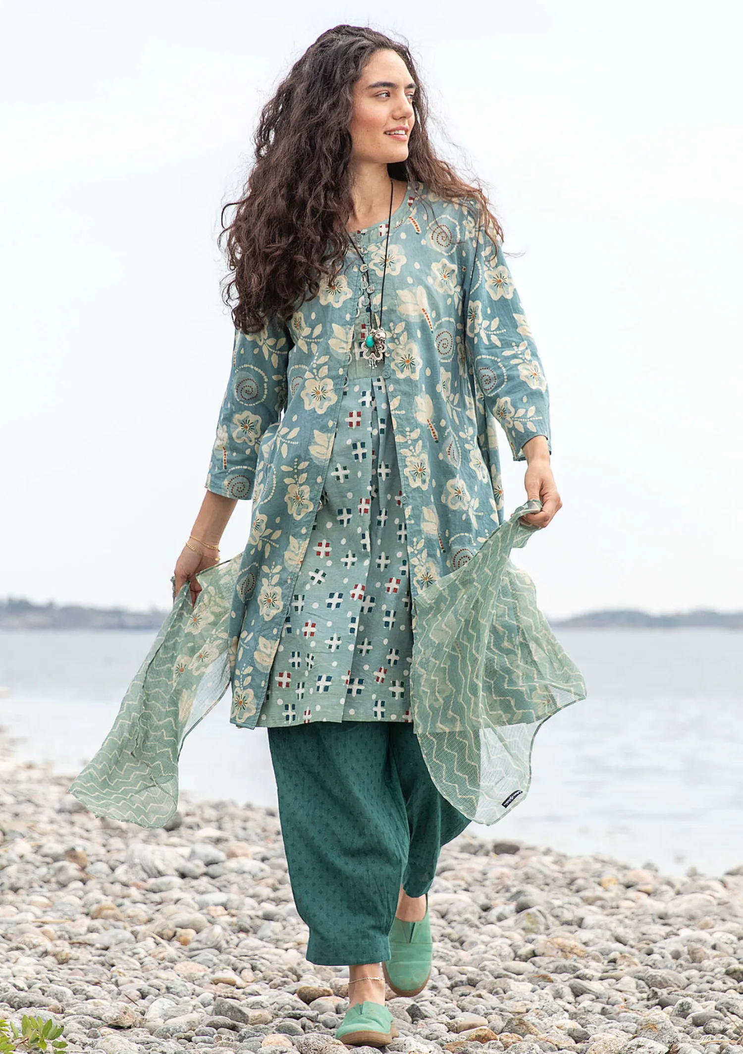 Store Gudrun Sjödén Webkleid „Kamala“ aus Bio-Baumwolle kashish