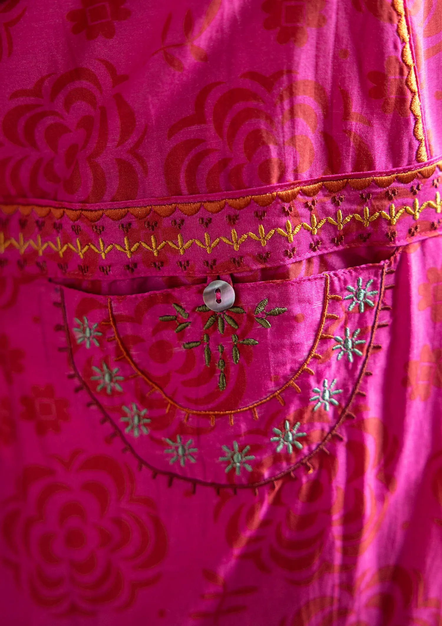 Clearance Gudrun Sjödén Webkleid „Kamelia“ aus Bio-Baumwolle/Seide schwarz