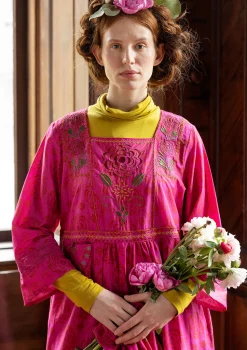 Best Gudrun Sjödén Webkleid „Kamelia“ aus Bio-Baumwolle/Seide schwarz
