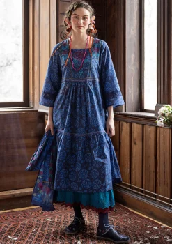 Best Gudrun Sjödén Webkleid „Kamelia“ aus Bio-Baumwolle/Seide schwarz