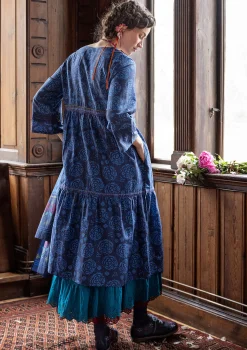 Best Gudrun Sjödén Webkleid „Kamelia“ aus Bio-Baumwolle/Seide schwarz