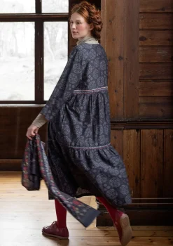 Best Gudrun Sjödén Webkleid „Kamelia“ aus Bio-Baumwolle/Seide schwarz