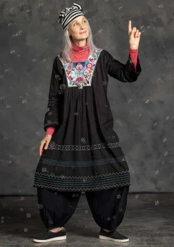 Best Sale Gudrun Sjödén Webkleid „Kristina“ aus Bio-Baumwolle mohn