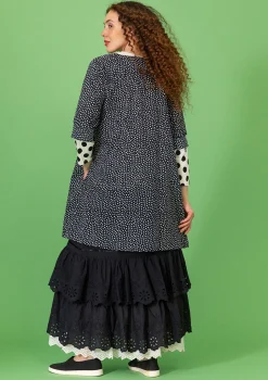 Hot Gudrun Sjödén Webtunika „Monika“ aus Bio-Baumwolle blauglöckchen