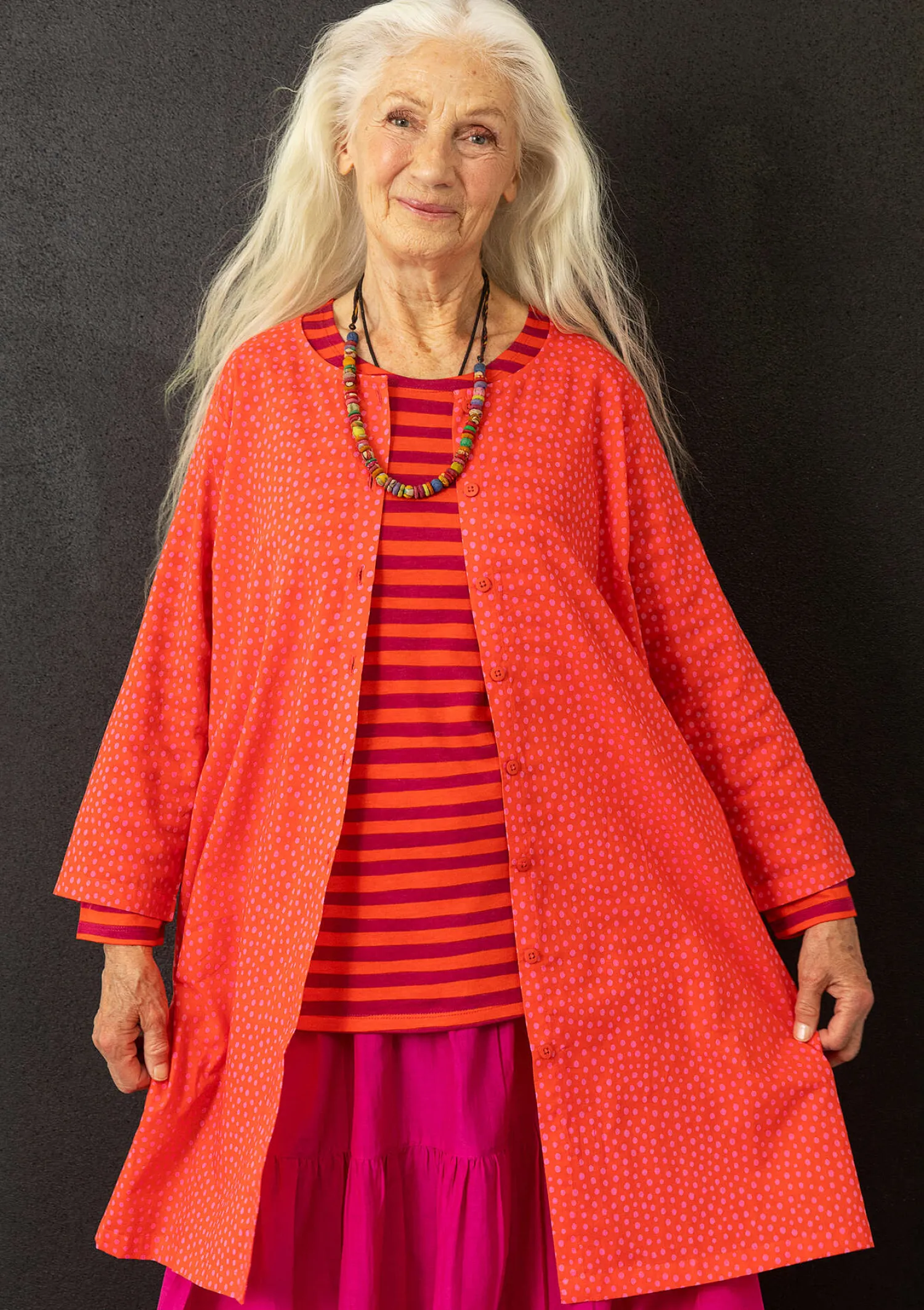 Flash Sale Gudrun Sjödén Webtunika „Monika“ aus Bio-Baumwolle blauglöckchen