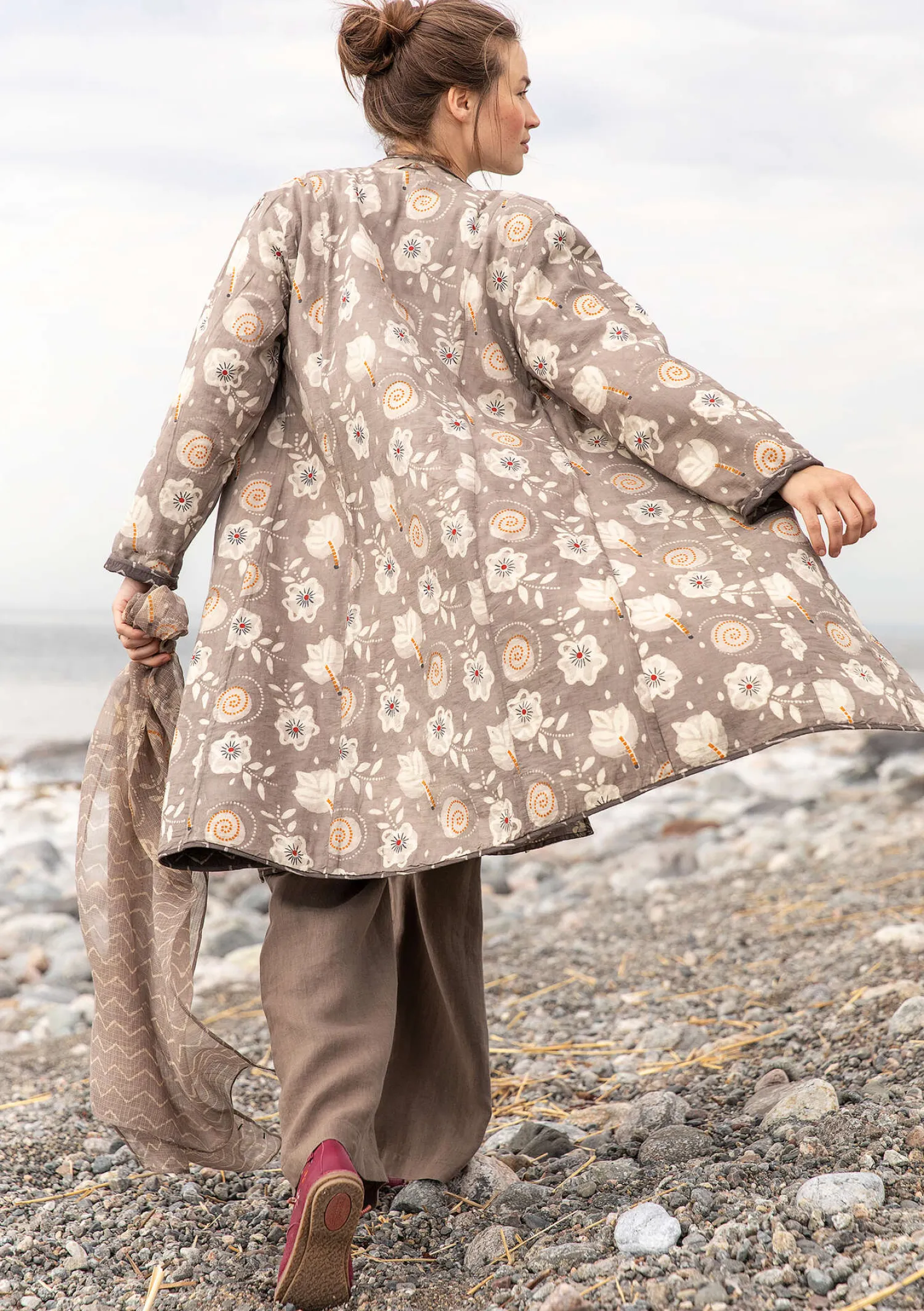 Best Gudrun Sjödén Wendemantel „Kavita“ aus Bio-Baumwolle schwarzesKashish