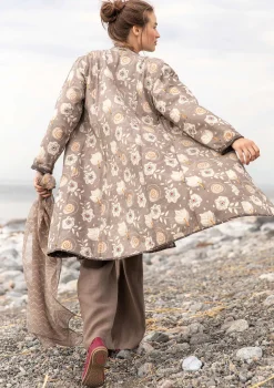 Hot Gudrun Sjödén Wendemantel „Kavita“ aus Bio-Baumwolle henna