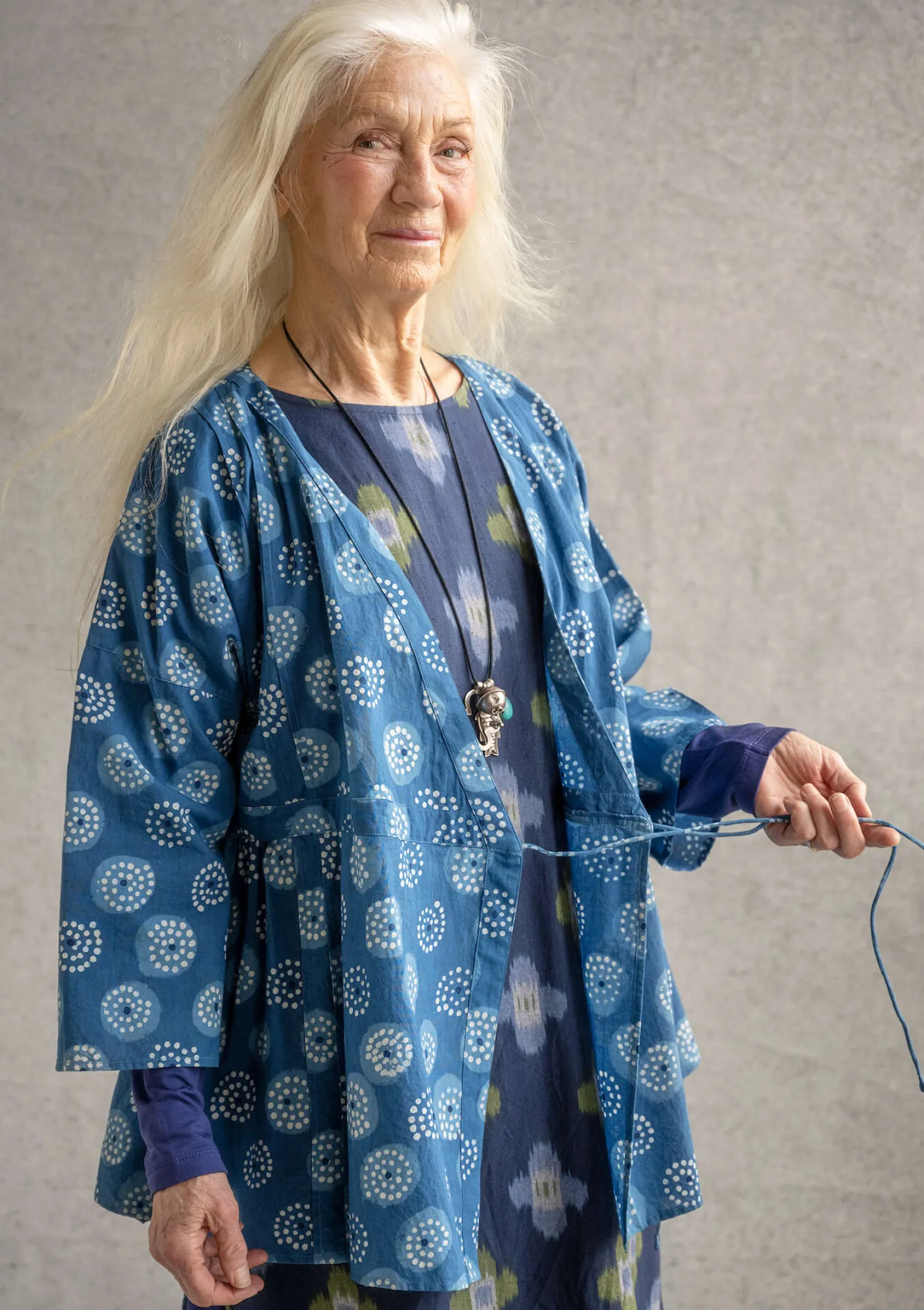 Hot Gudrun Sjödén Wickelbluse „Clay“ aus Bio-Baumwolle kashish