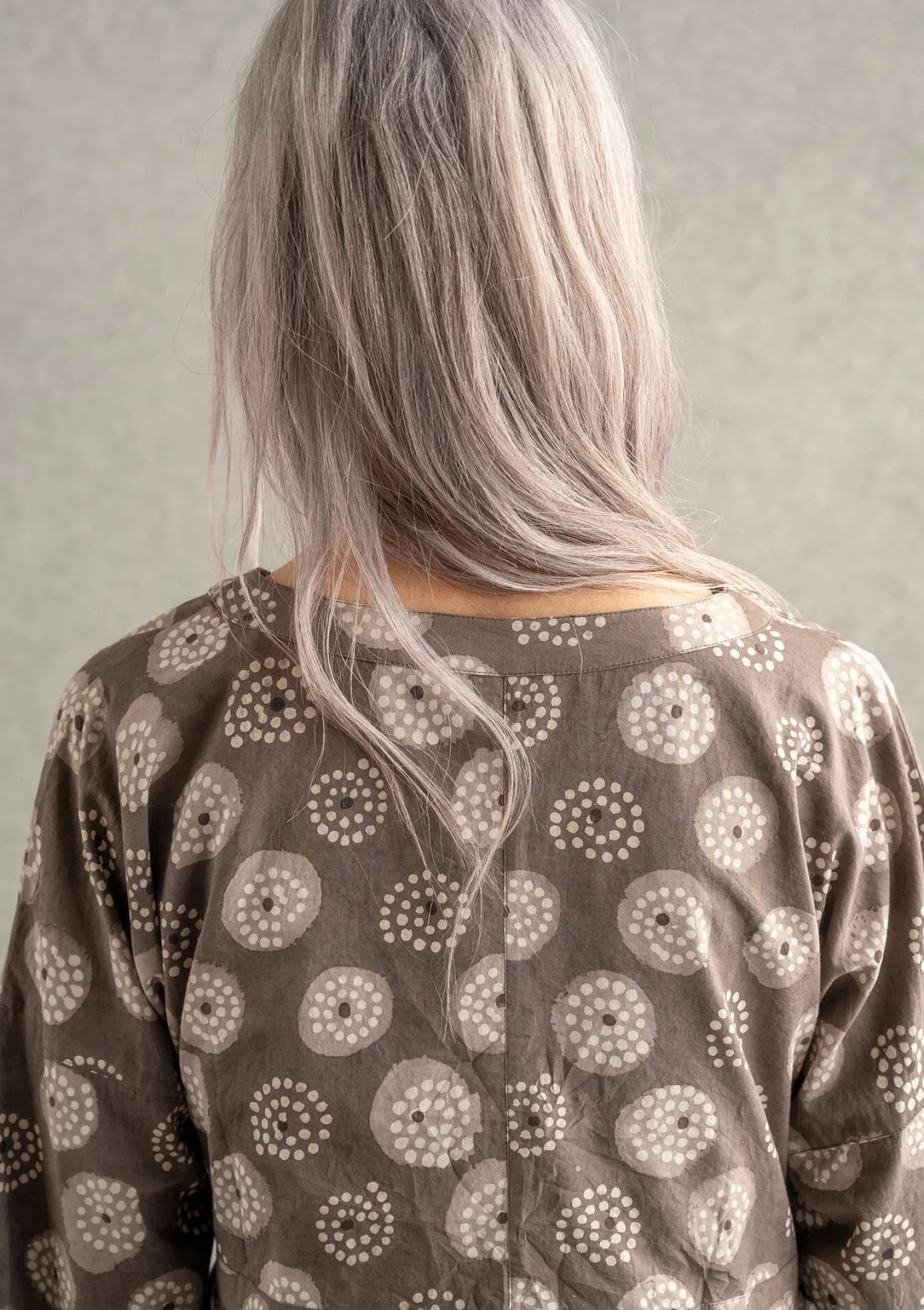 Outlet Gudrun Sjödén Wickelbluse „Clay“ aus Bio-Baumwolle indigo